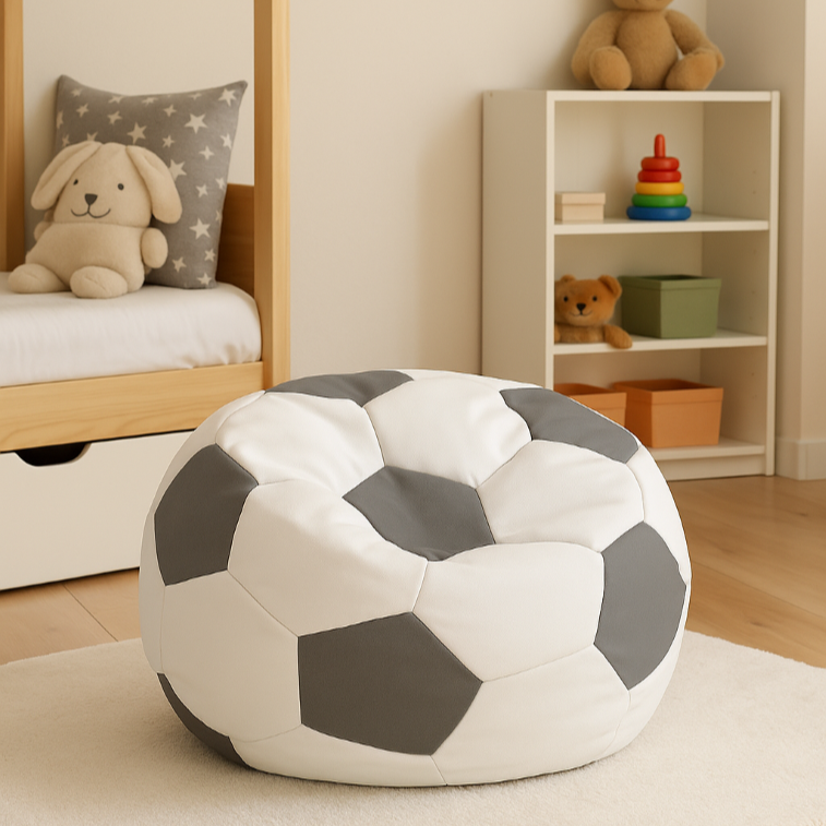 beanbag nogometna žoga umazano bela